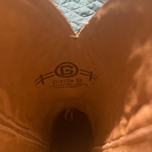 Brown Circle G boots size 7 1/2 - Picture 5 of 6